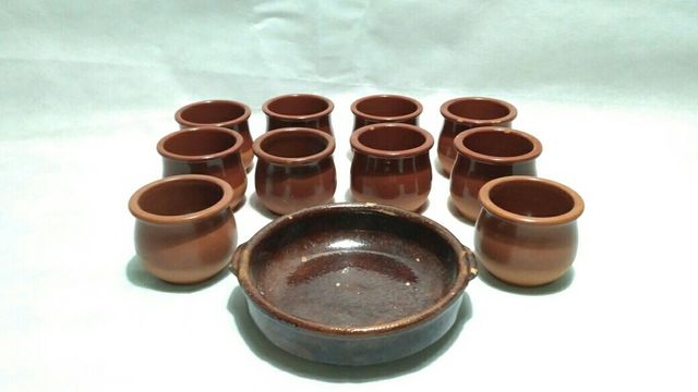 11 Piezas de Barro/Cerámica