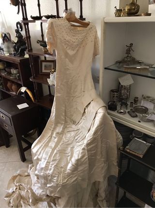 vestido de novia vintage de segunda mano en wallapop