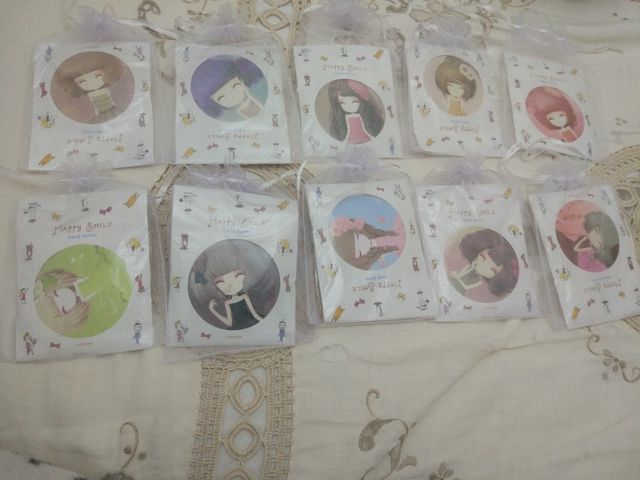 Detalle boda. Espejo para el bolso