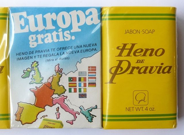 ENTRADA ESPAÑA EN EUROPA PUZZLE + JABONES GAL 1986