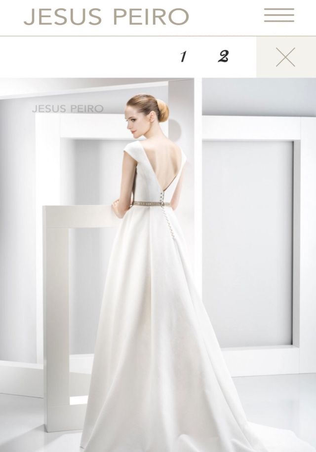 vestido de novia - diseñador jesus peiro de segunda mano por 1.100