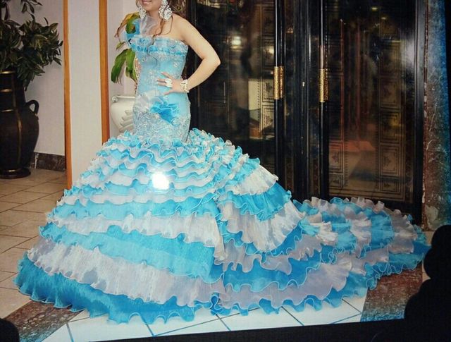 vestido de novia gitana de segunda mano por 400 € en cuéllar en wallapop