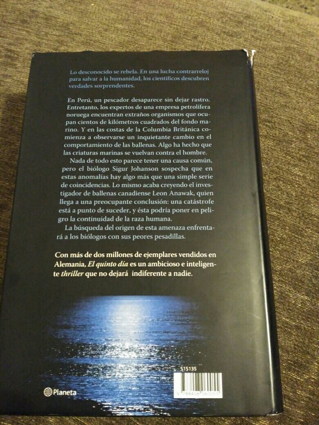 Libro "el quinto día"