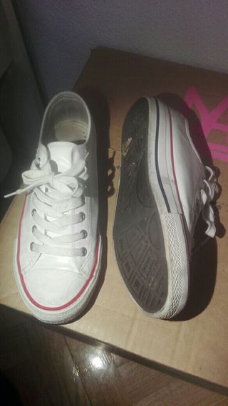 zapatilla tipo converse blanca zapatilla tipo converse blanca