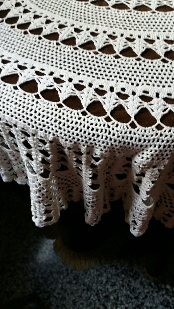 mantel de ganchillo hecho a mano