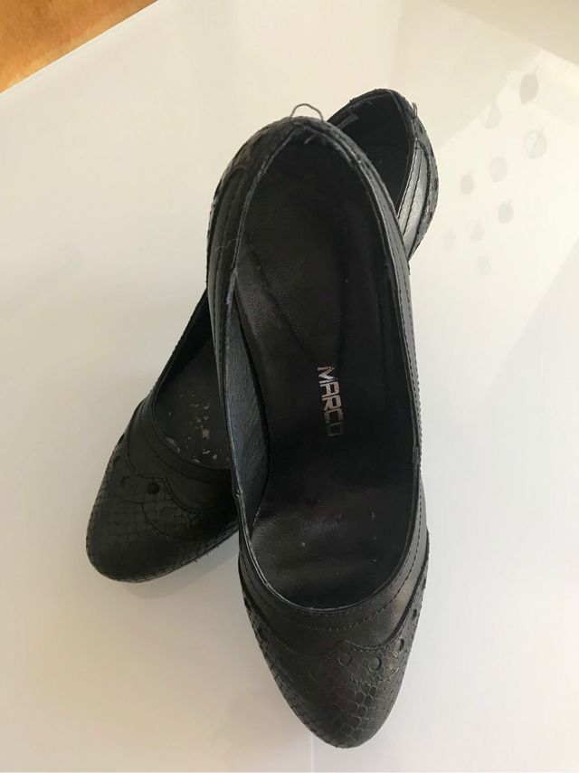 Zapato Negro Piel.