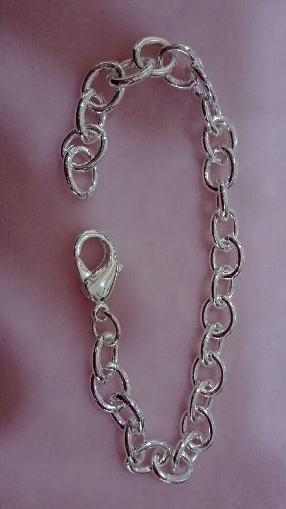 pulsera chapada plata