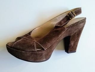 Tacones peeptoe ante-Rebajados! antes 49€ de segunda mano por 25 EUR en San  Agustín del Guadalix en WALLAPOP