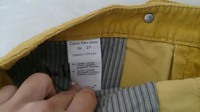 Pantalón pana Calvin Klein talla 36-38