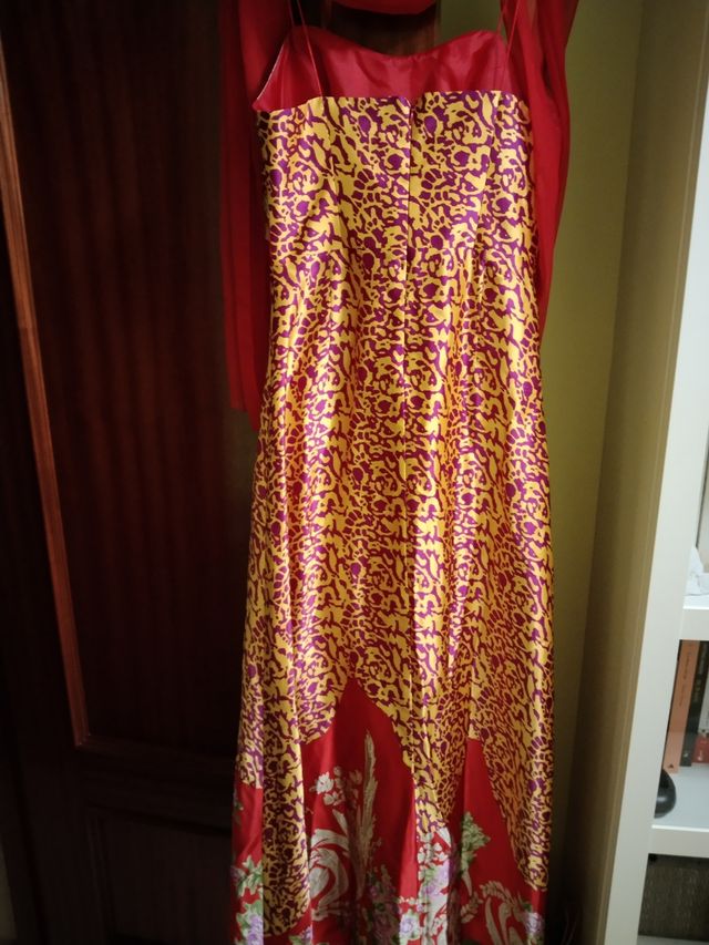 Vestido fiesta largo SEDA