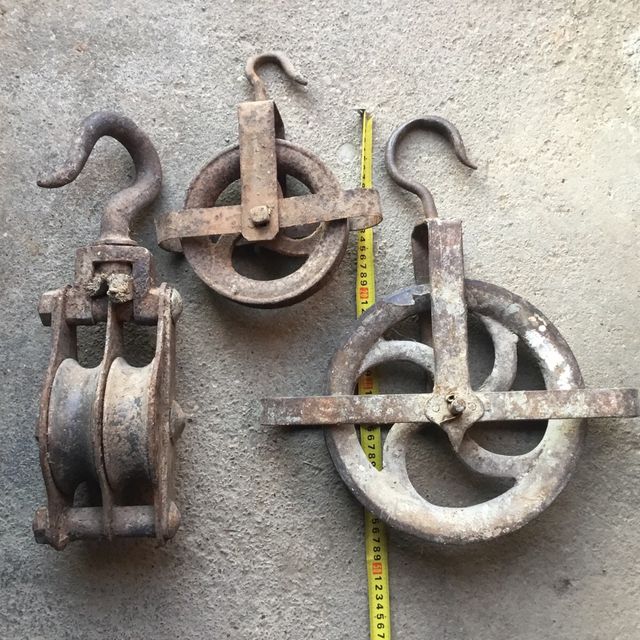 Polea Roldana Garrucha Antigua s. XIX