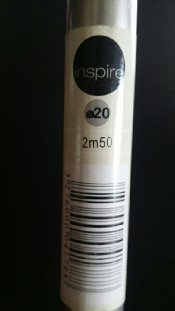 Barra acero para cortinas y soportes de la misma