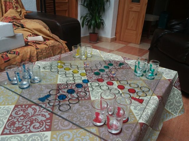 parchis chupitos cristal