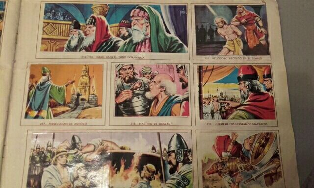 album de cromos, coleccionista, antiguo testamento