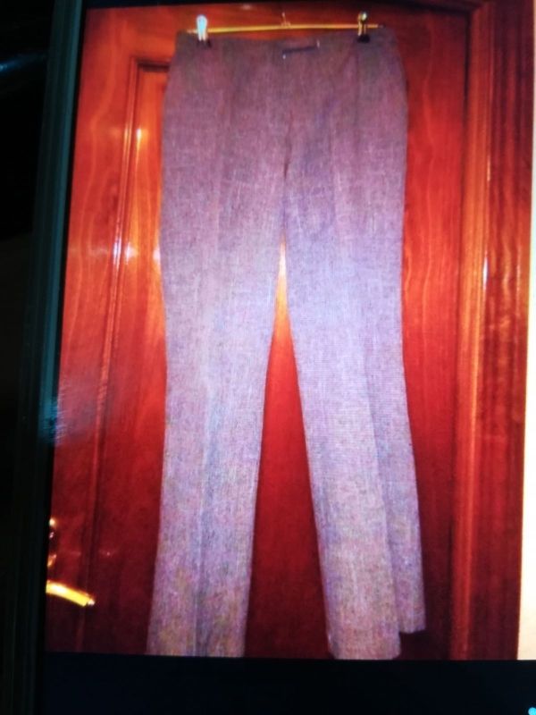 pantalón jaspeado gris