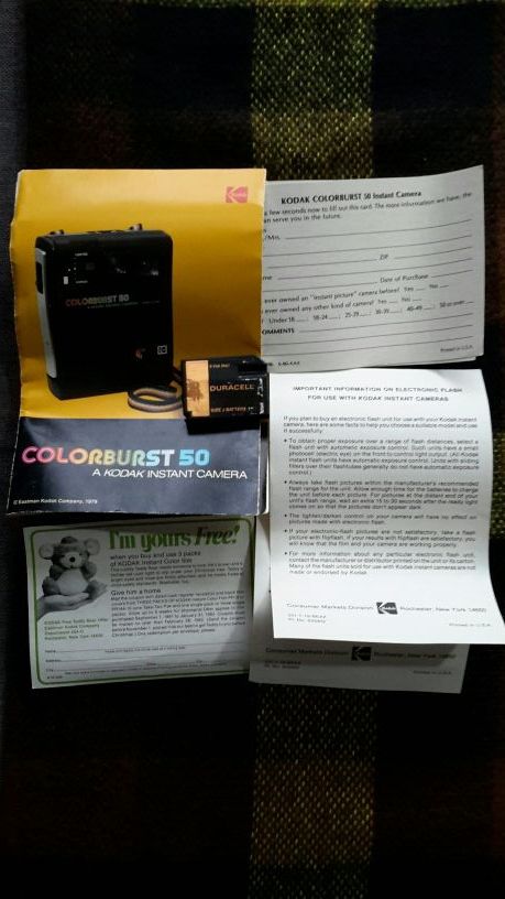 FOTOCAMARA INSTANTANEA KODAK VINTAGE COLORBURST 50