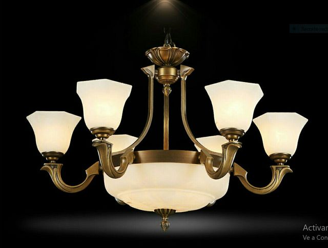 Lámpara de 6 Vasos con Plafón