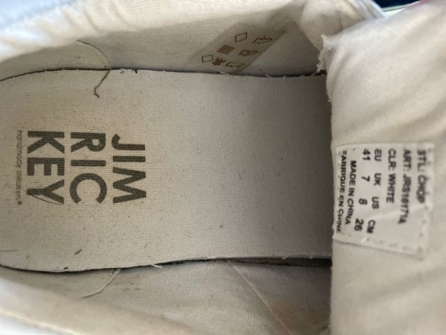 Zapatos deportivos hombre blancos Jim Rickeu