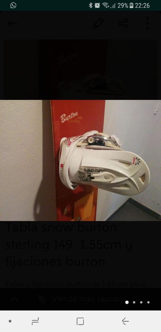 tabla,botas y fijaciones