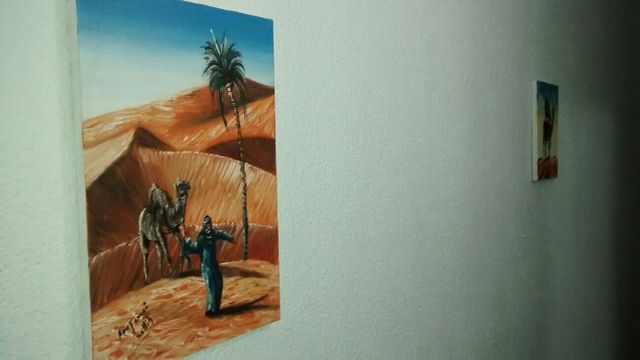 cuadro de Marruecos desierto