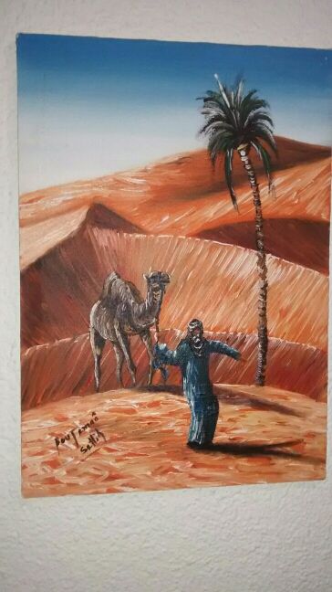 cuadro de Marruecos desierto