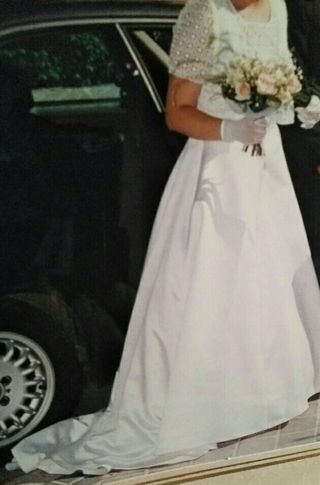 vestido de novia talla 44 de segunda mano en madrid en wallapop