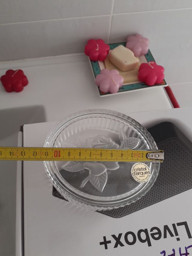 caja cristal d,arques