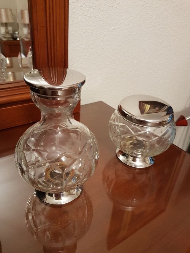 juego de tocador antiguo solo 2 piezas