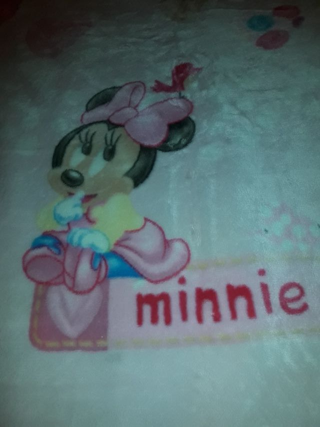 Manta de cuna, medida 130x100 de terciopelo