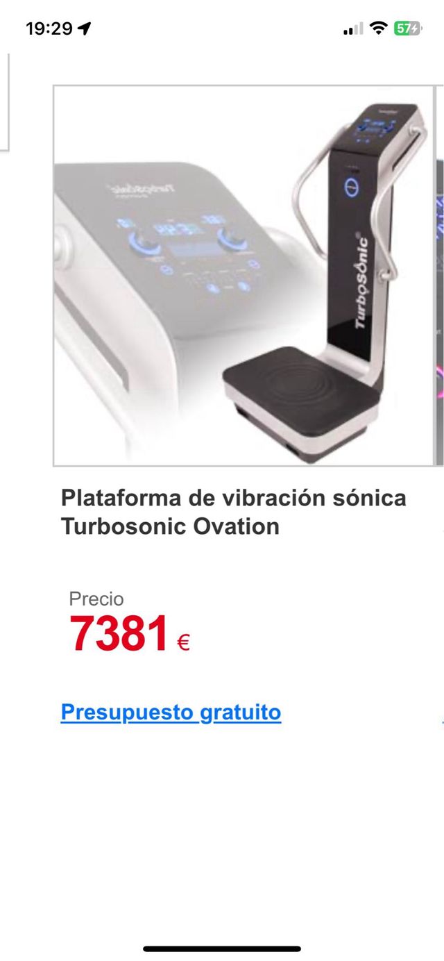 Plataforma vibratoria Turbosonic