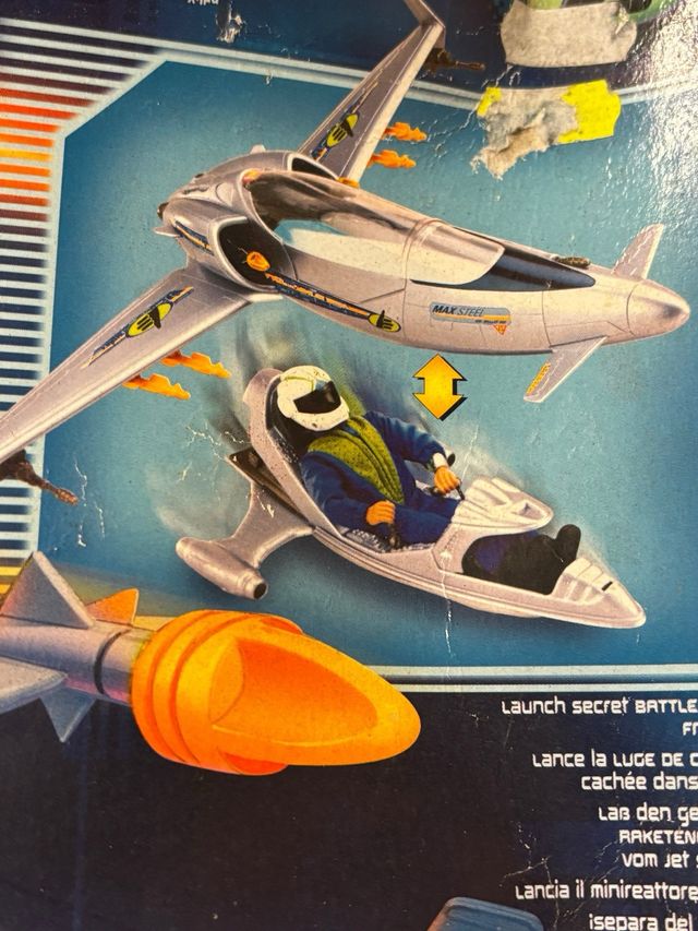 Juguete nave max steel mx25 attack jet sin abrir 