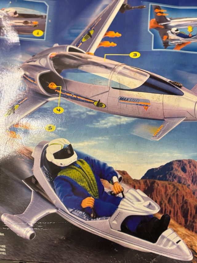 Juguete nave max steel mx25 attack jet sin abrir 