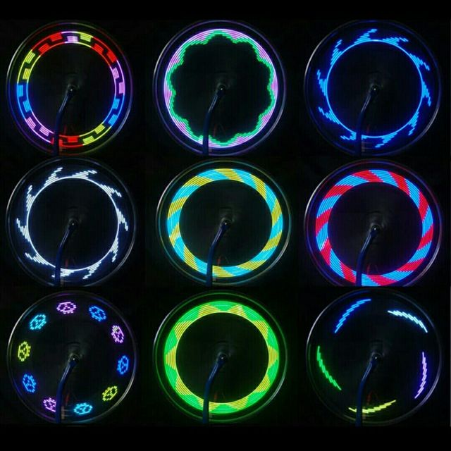 luz para rueda bicicleta