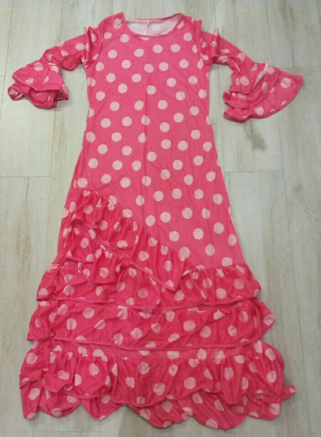 Disfraz Carnaval Sevillana / Flamenco Rosa