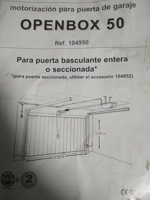 Motor puerta garage de segunda mano por 80 € en Vega de Espinareda en