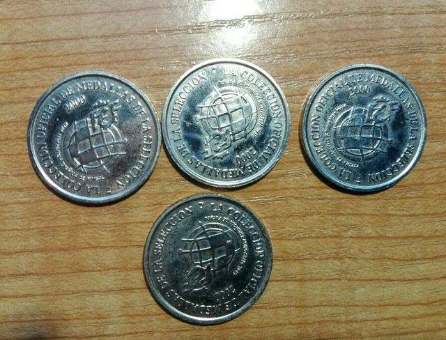 MONEDAS MEDALLAS SELECCION ESPAÑOLA 2000
