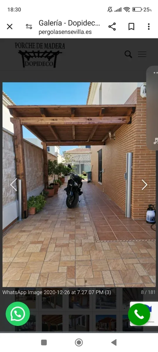 garaje de madera para coche