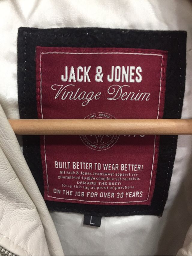 Cazadora piel jack & jones
