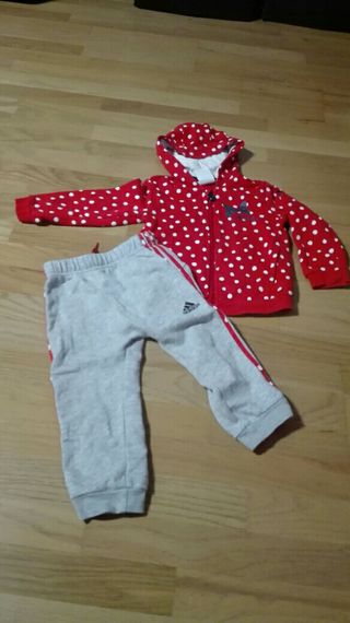 Chándal adidas Minnie Mouse 12\\/18 meses de segunda mano por 10 EUR en  Campo Conde en WALLAPOP
