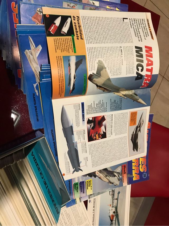 Coleccion aviones helicopteros tomos, folletos