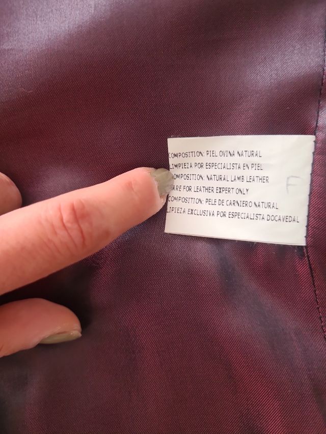 Americana piel blandita negra