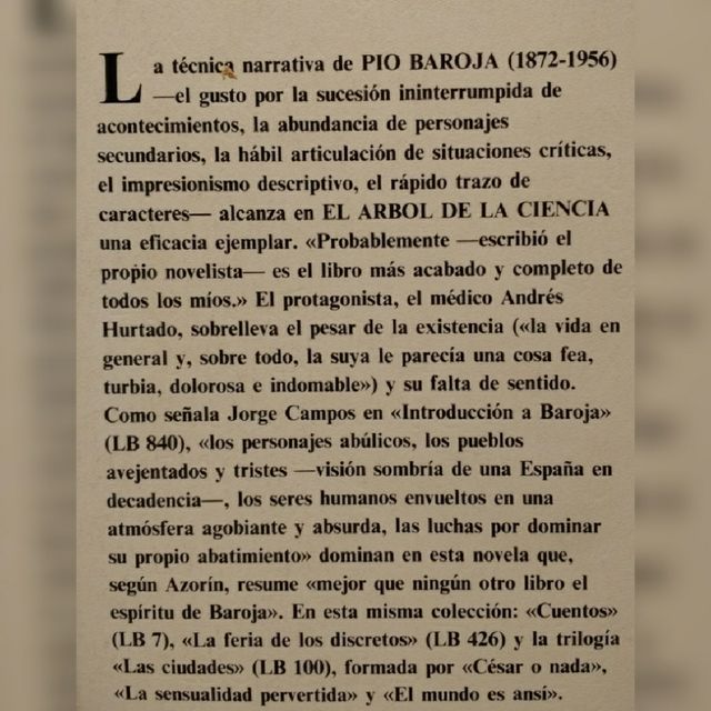 El árbol de la ciencia - Pío Baroja