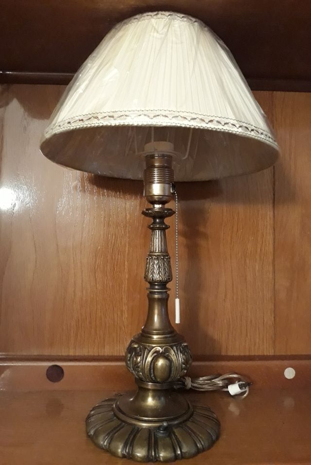 Lámpara Vintage De Bronce