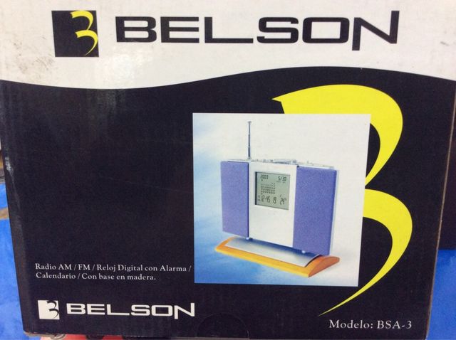 Radio Reloj BELSON a pilas