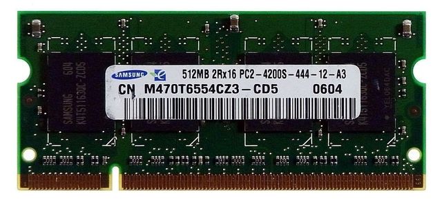 512 MB Samsung SO-DIMM DDR2 533MHZ