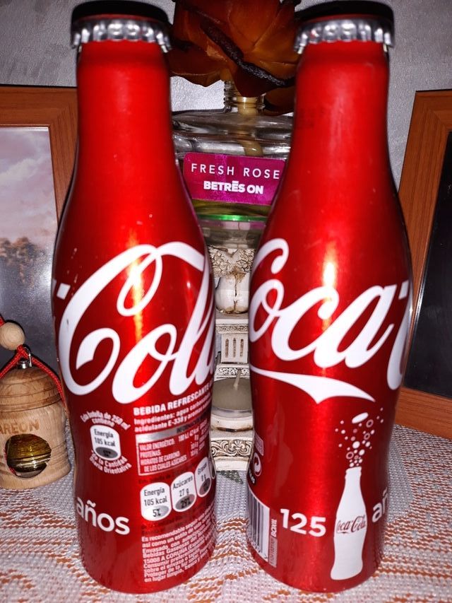 lote 2 botes coleccionistas coca cola bote