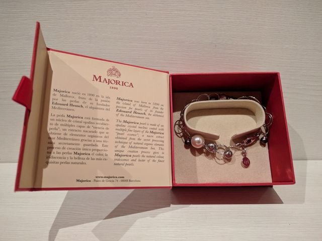 Pulsera plata Majorica capricho