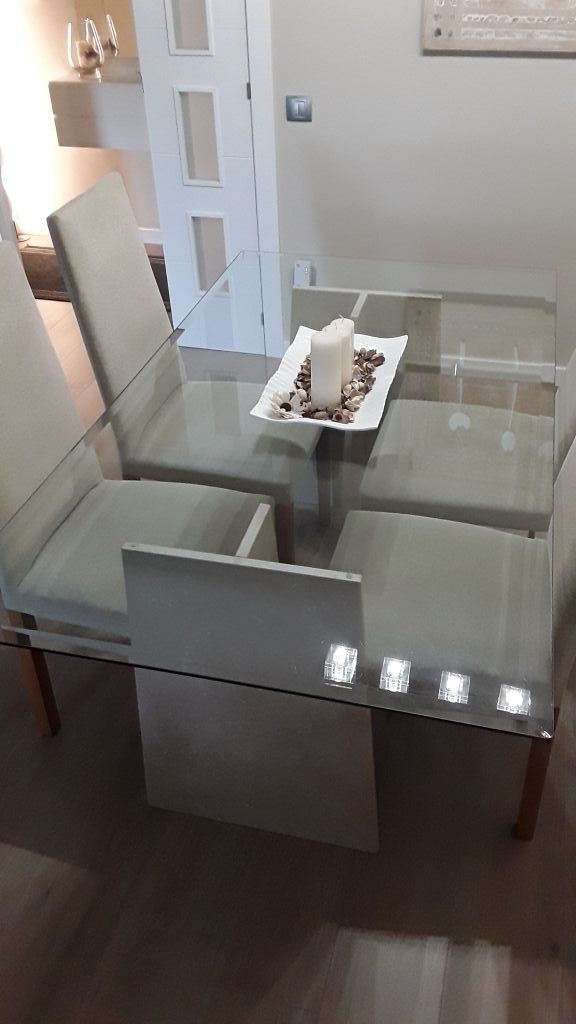 MESA COMEDOR CRISTAL Y MARMOL de segunda mano por 250 € en Sabadell ... MESA COMEDOR CRISTAL Y MARMOL de segunda mano por 250 € en Sabadell ...