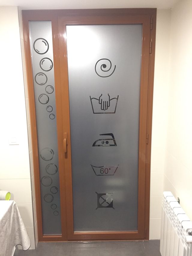 Vinilo ácido, translúcido, decorativo, diseño