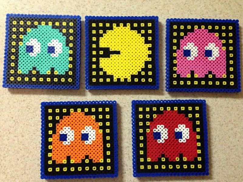 Patron Pacman Hama Beads Perler Bead Pac Man And Ghost Ireland